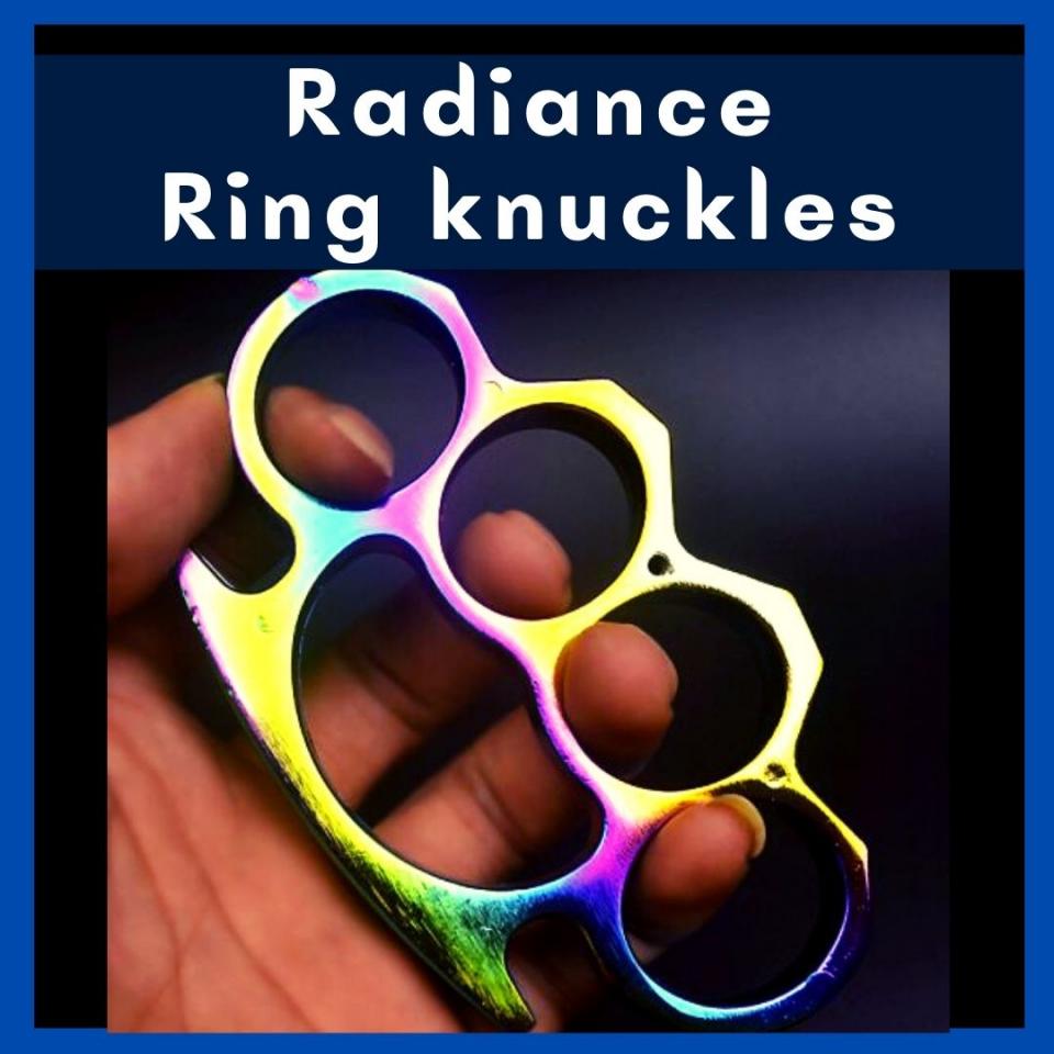 YenCooking International Food Ring Knuckles 4-Fingers (Thick) - Simfoni - Self-Defense - Martial Art Protection Gear Buku Lima