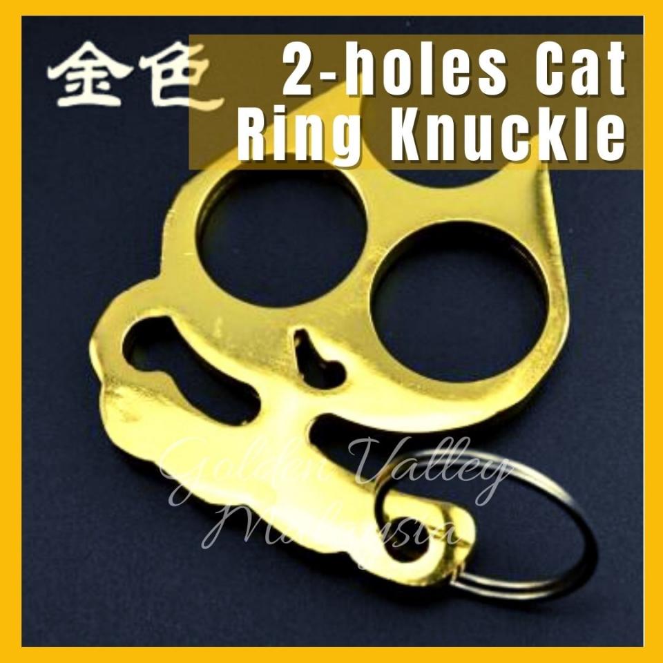 YenCooking International Food GOLD Stainless Steel Cat Ring Keychain Emergency Escape Self-defense Protection Danger Window Breaker Tools Safety Gear